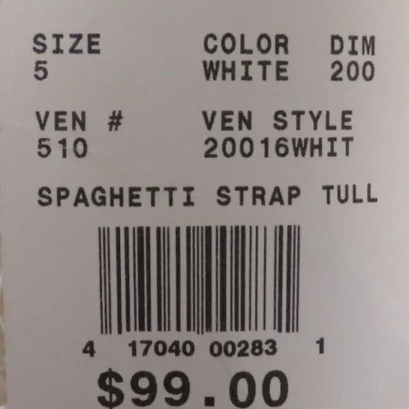 L Oleg Cassini flowergirl dress, Girls size 5 - Picture 5 of 6